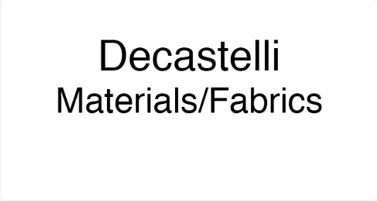 Decastelli Materials/Fabrics
